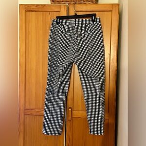 Navy Check J Crew Capris